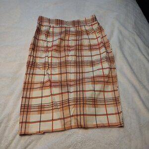 Voodoo Vixen Pink Plaid Pencil Skirt Size Small